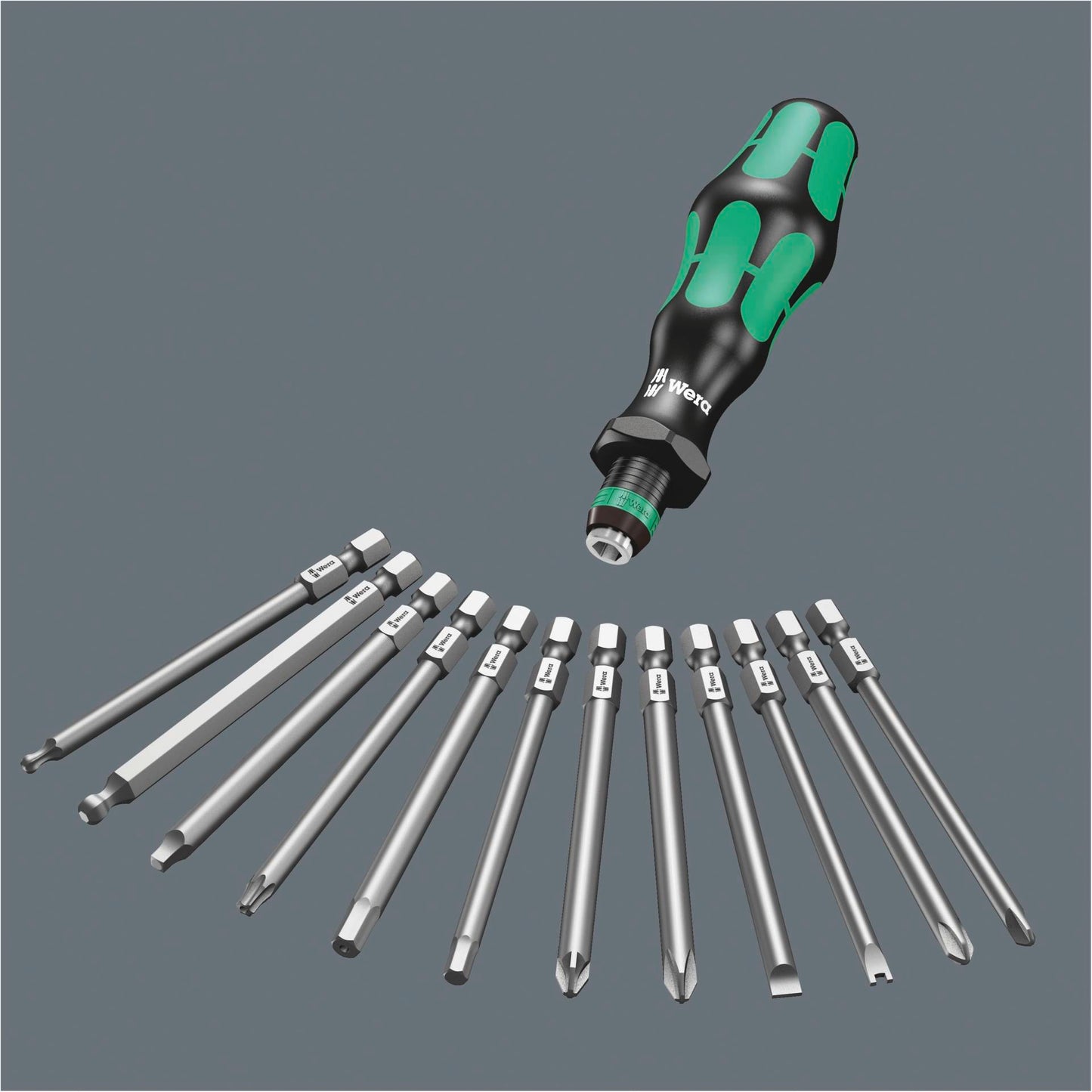 WERA Kraftform Kompakt 60 KK pouch w. 89 mm long Bits