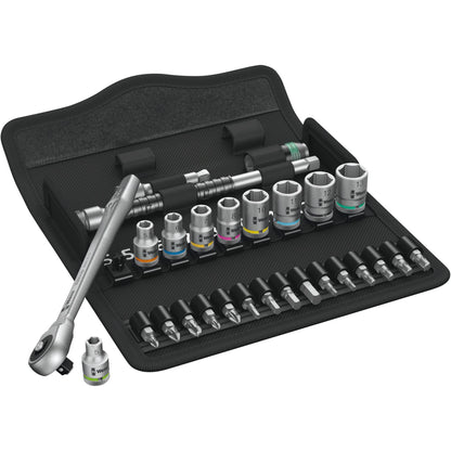 WERA 8100 SA 7 Zyklop Metal ratchet set push-through square