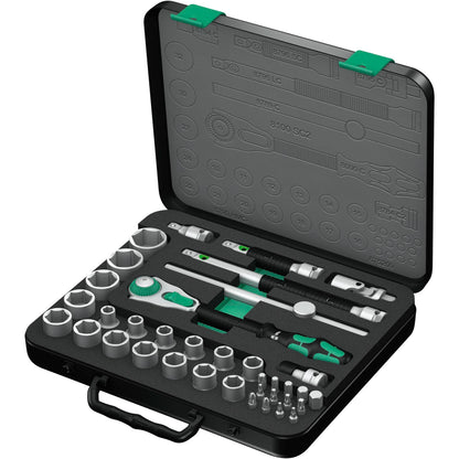 WERA 8100 SC 2 Zyklop Speed Ratchet set 1/2  drive metric