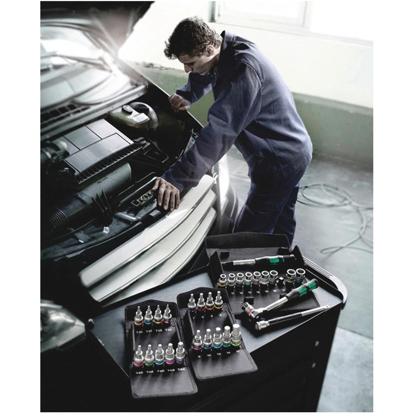 WERA 8006 SC 1 Zyklop Hybrid Ratchet set 1/2  drive metric