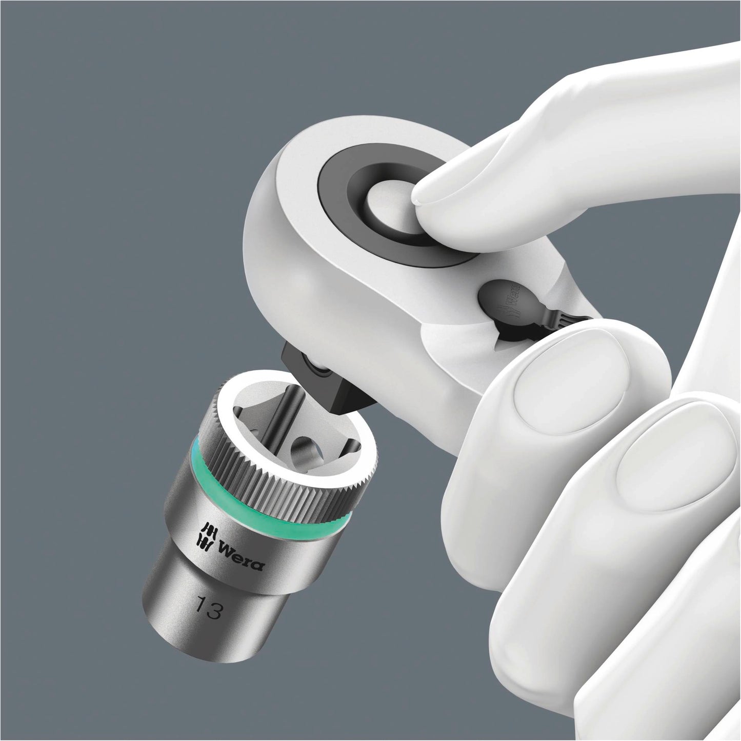 WERA 8006 SC 1 Zyklop Hybrid Ratchet set 1/2  drive metric
