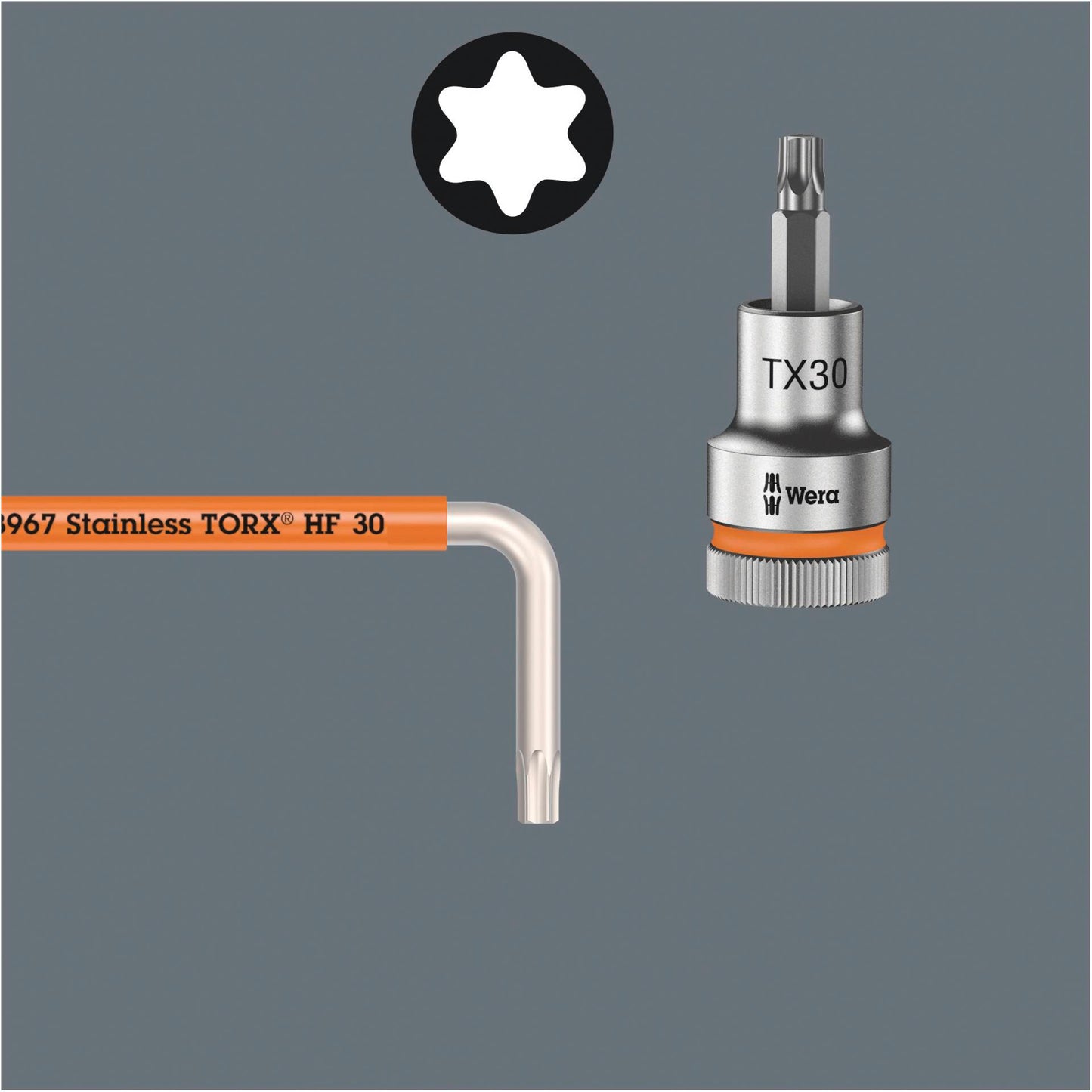 WERA 3967/9 TX SXL Multicol. HF Stainless 1 L-key set