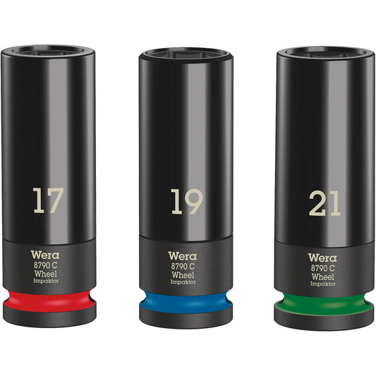WERA Wheel Impaktor C Set 1 Socket set, 1/2  drive