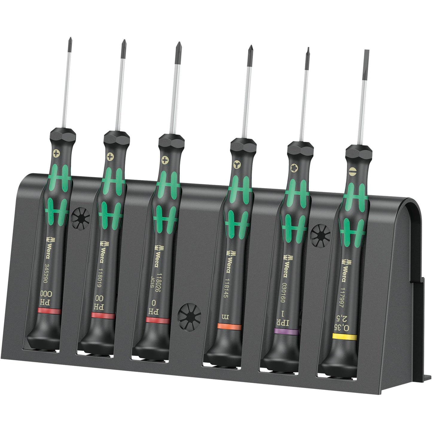 WERA 2050/6 for electronic applic. screwdriver set + Rack