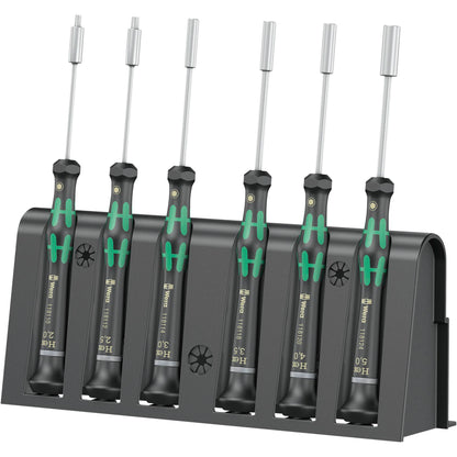 WERA 2069/6 for electronic applic. screwdriver set + Rack