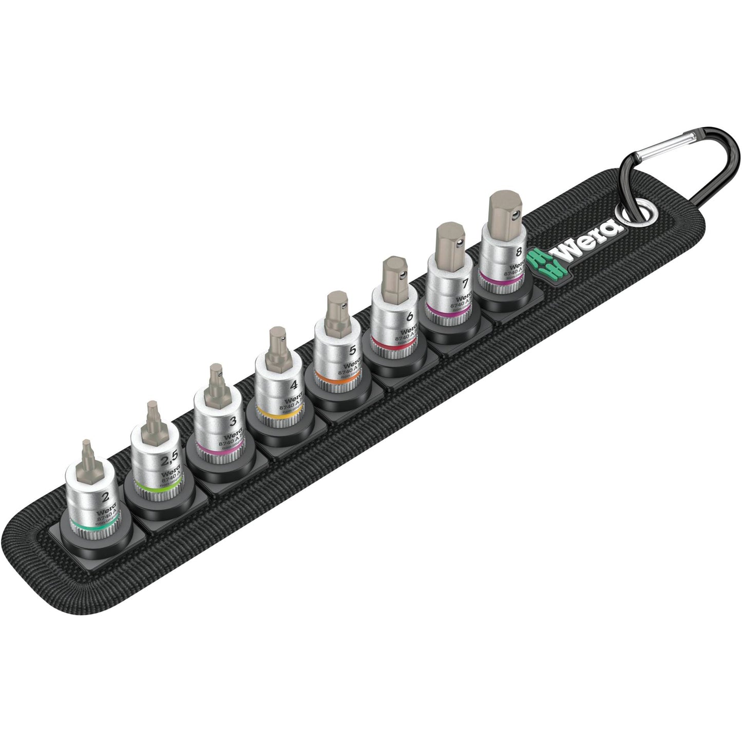 WERA Belt A 2 Zyklop bit socket set w. holding function 1/4  dr.