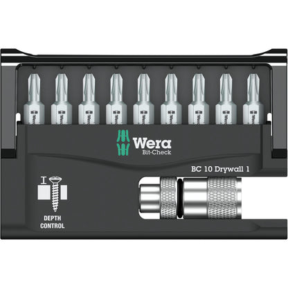 WERA Bit-Check 10 Drywall 1 Bits set