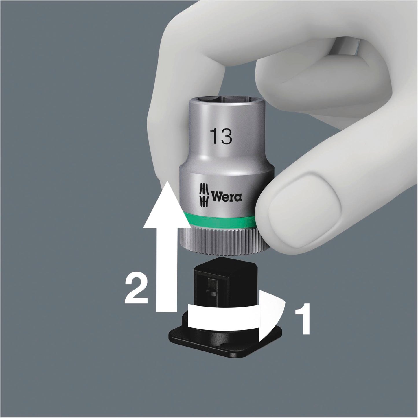 WERA Belt C 2 Zyklop Bit socket set hexagon socket w. holding f.