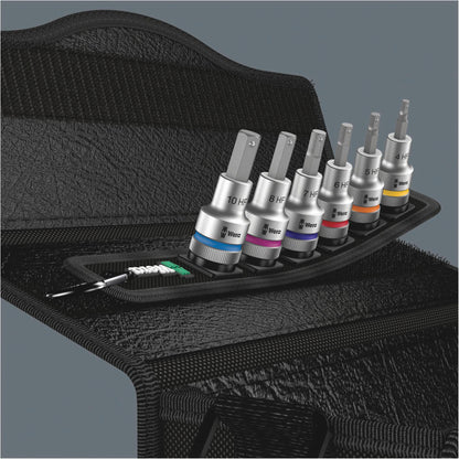 WERA Belt C 2 Zyklop Bit socket set hexagon socket w. holding f.