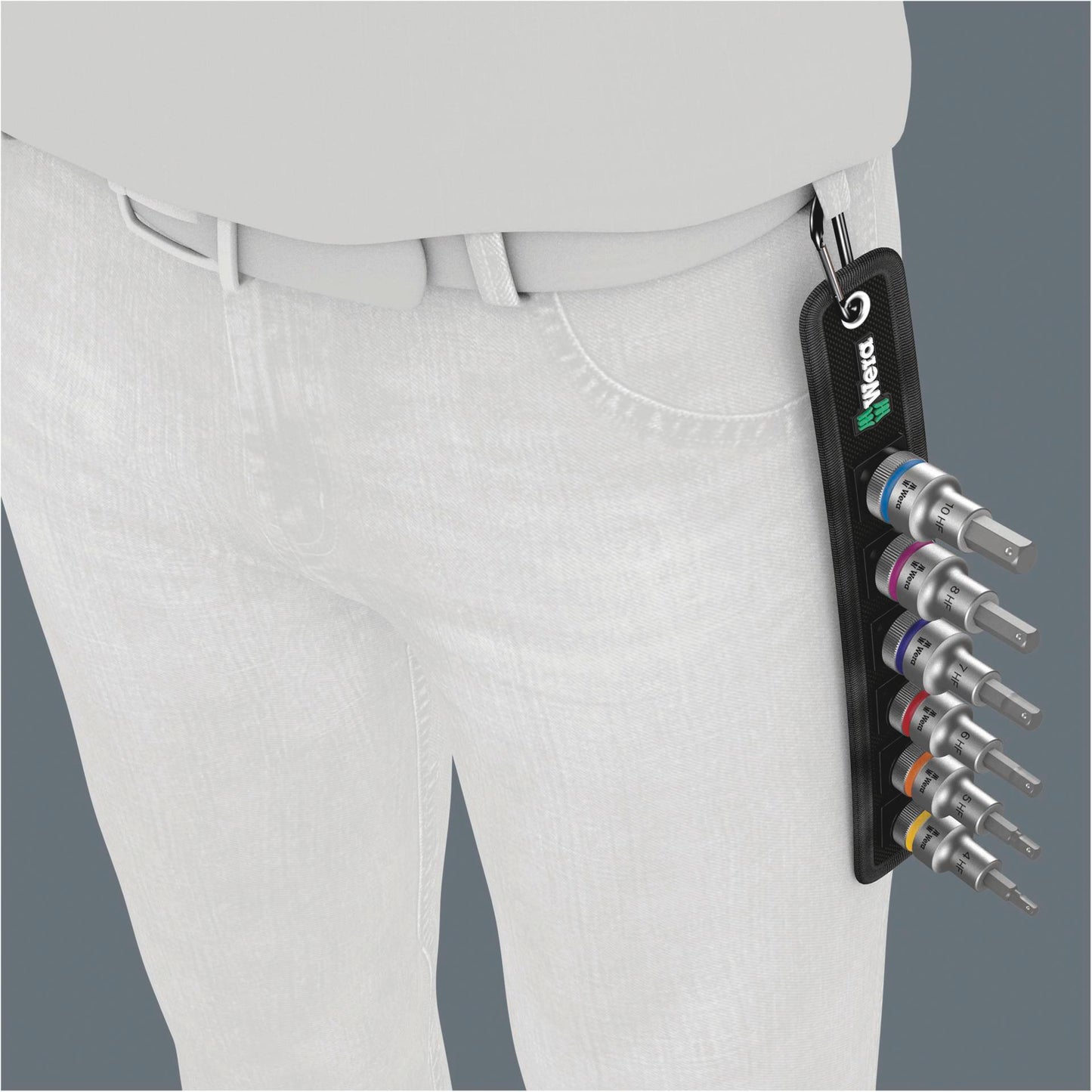 WERA Belt C 2 Zyklop Bit socket set hexagon socket w. holding f.