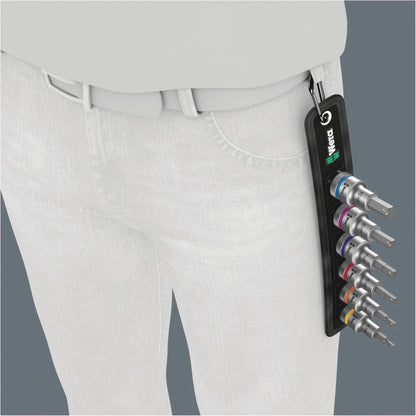 WERA Belt C 2 Zyklop Bit socket set hexagon socket w. holding f.