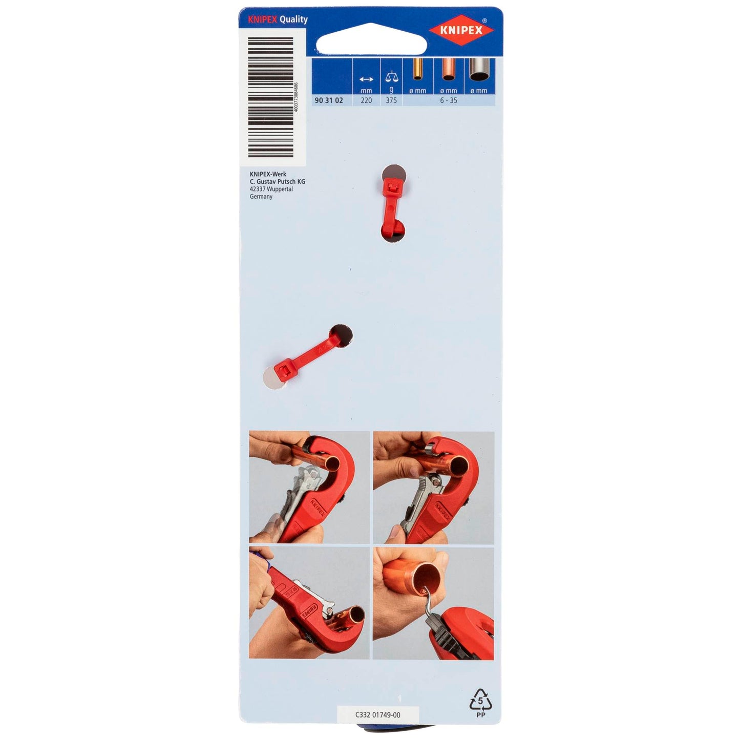 KNIPEX TubiX Pipe cutter