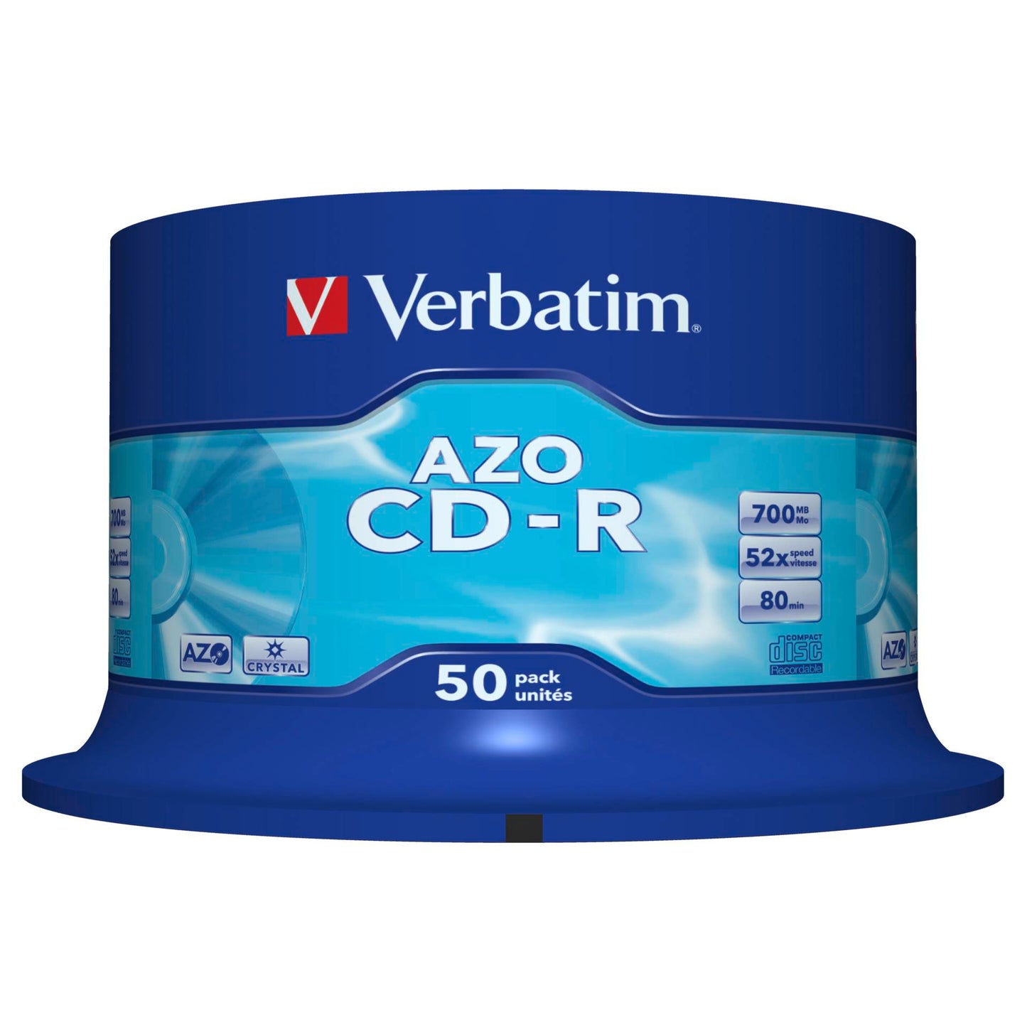 1x50 Verbatim Data Life Plus CD-R 80, 52x Speed, Spindle