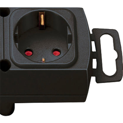 Brennenstuhl Extension Lead 6-fold Comfort-Line black 2m