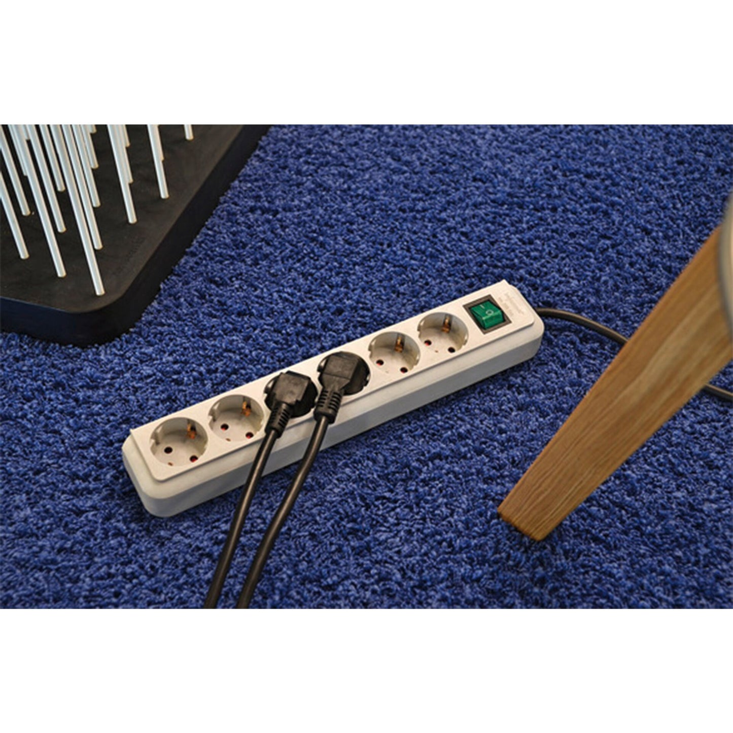 Brennenstuhl ECO-Line 6 fold white 1,5m + switch