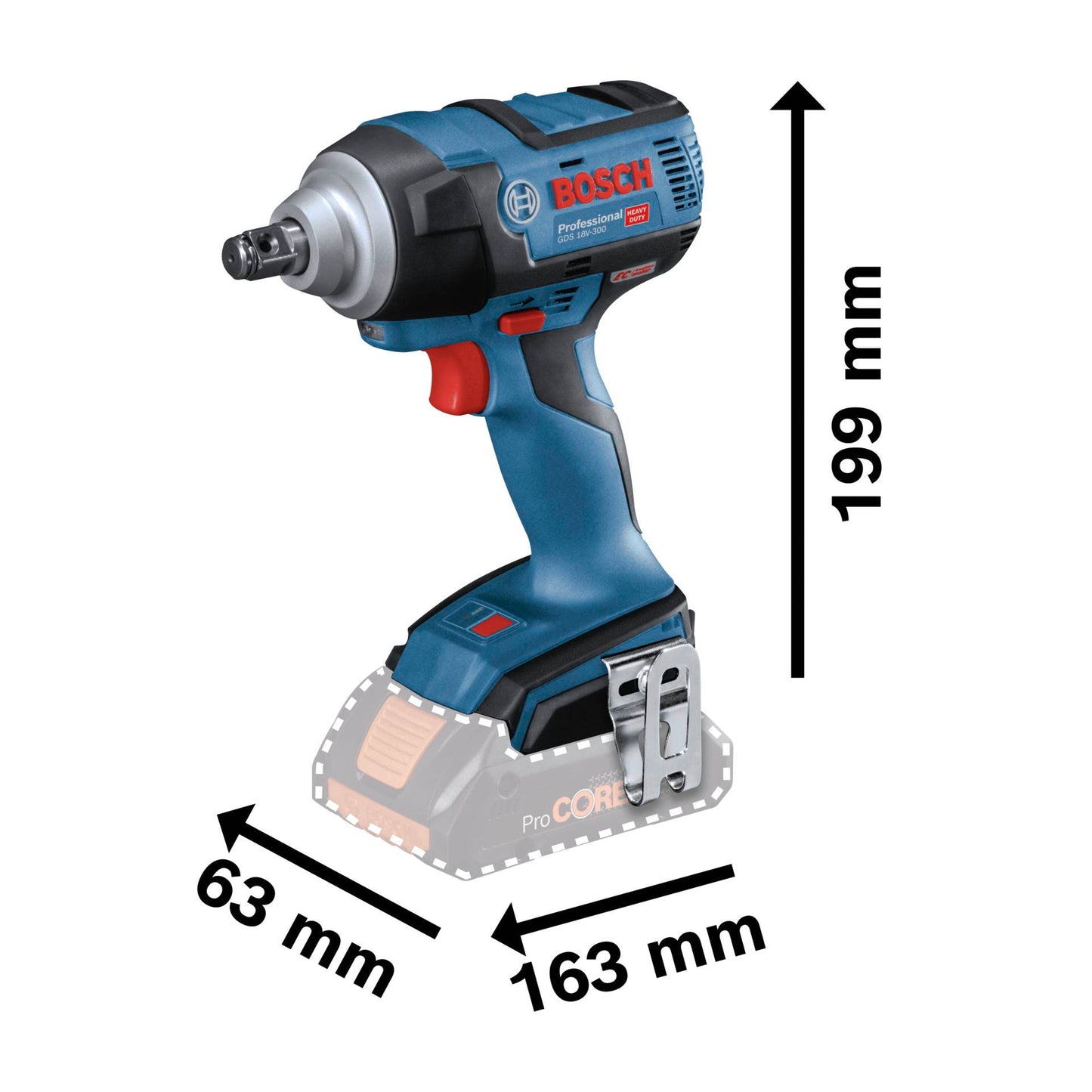 Bosch GDS 18V-300 Professional Cordless Impact Driver
