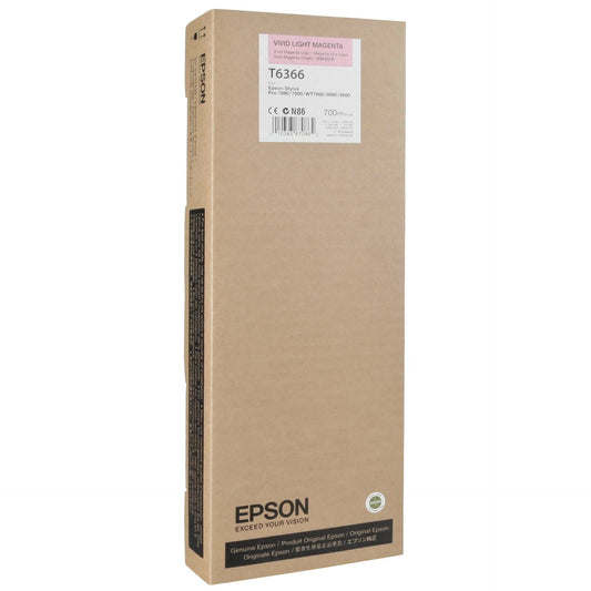 Epson ink cartridge vivid light magenta T 636 700 ml      T 6366