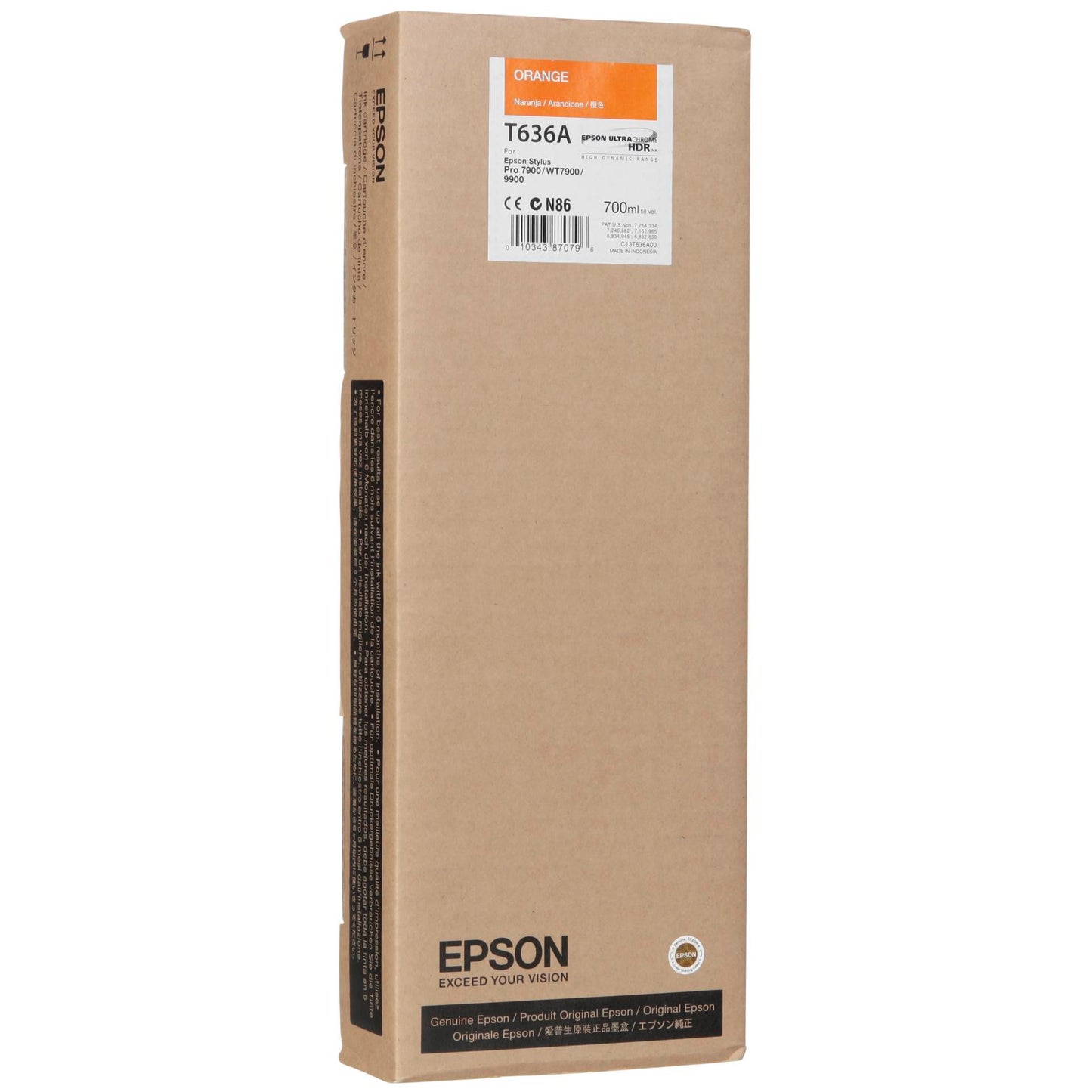 Epson ink cartridge orange T 636 700 ml              T 636A