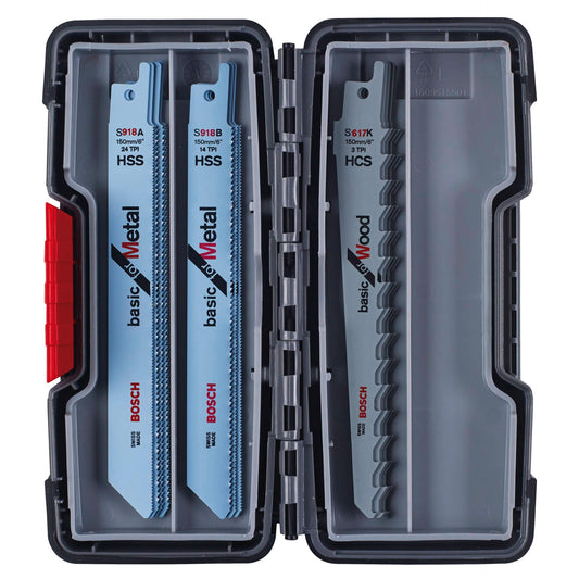 Bosch saber saw blade set Basic ToughBox Wood/Metal 15 pcs