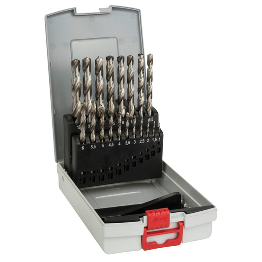 Bosch metal drill set HSS-G w. Box 19 pcs  1,0-10,0 mm