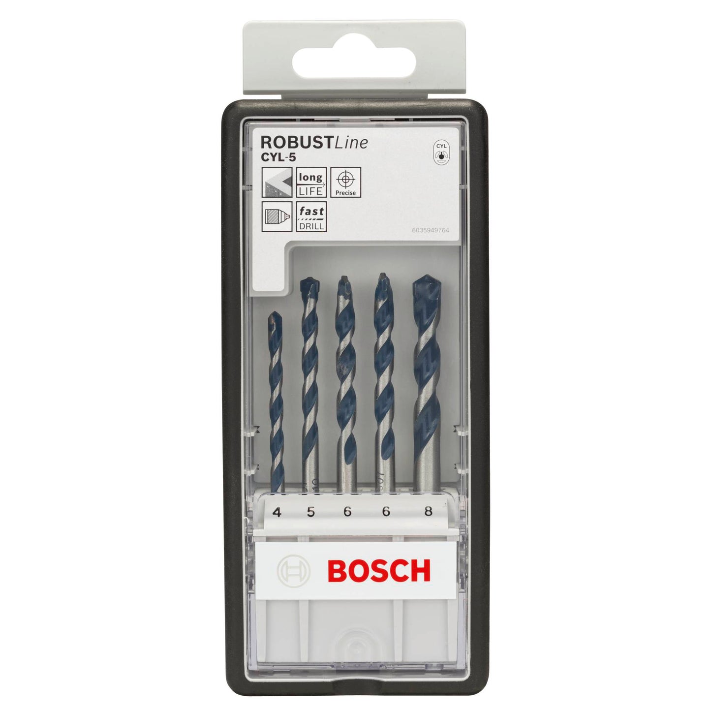 Bosch Robustline concrete drill set CYL-5 5 pcs 4-8mm