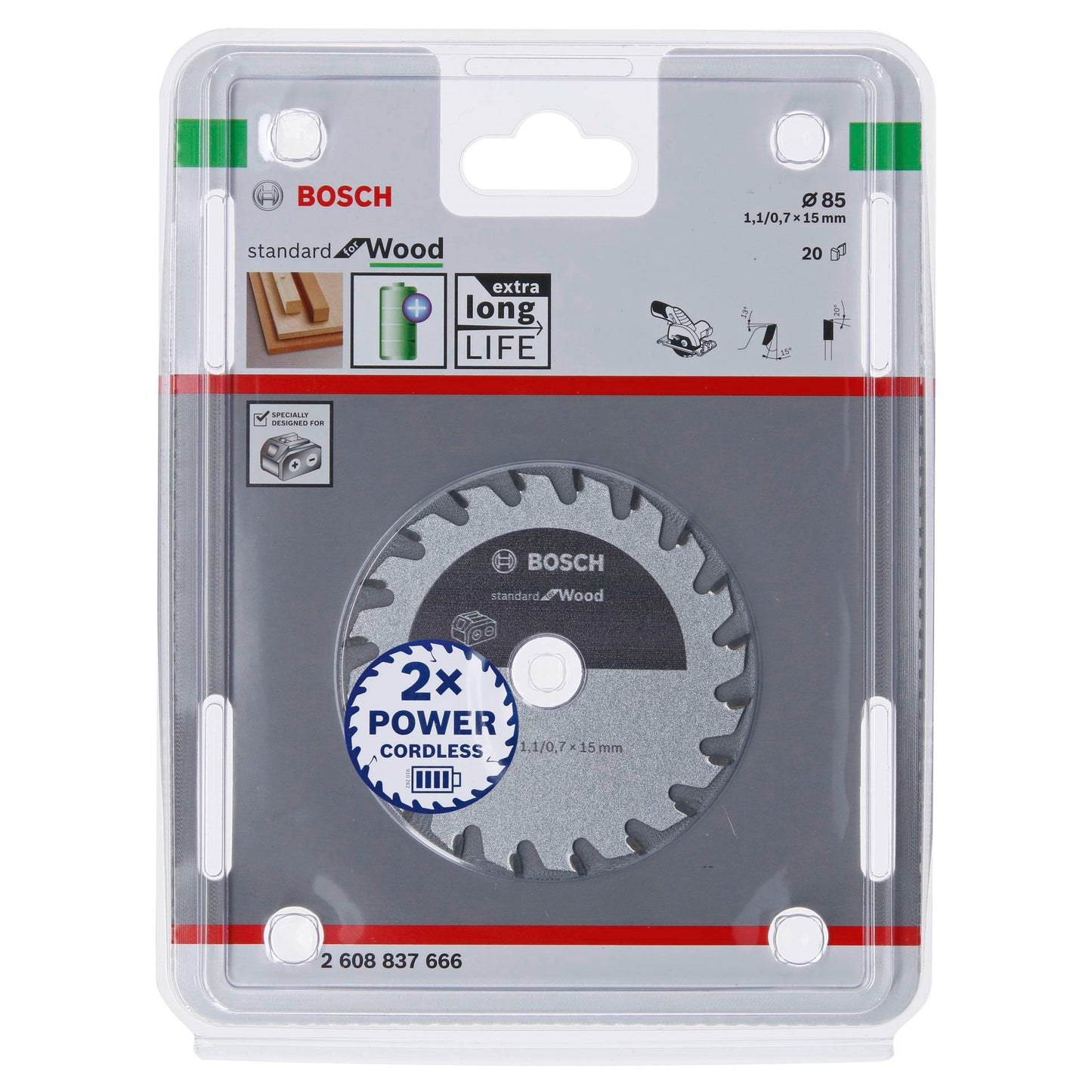 Bosch Circ. Saw Blade ST WO H 85x15 T20