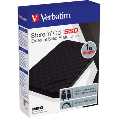 Verbatim Store n Go          1TB Portable SSD USB 3.2       53230