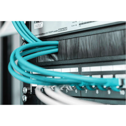 DIGITUS Cable Brush Management Panel for 483 mm 19  Cabinets