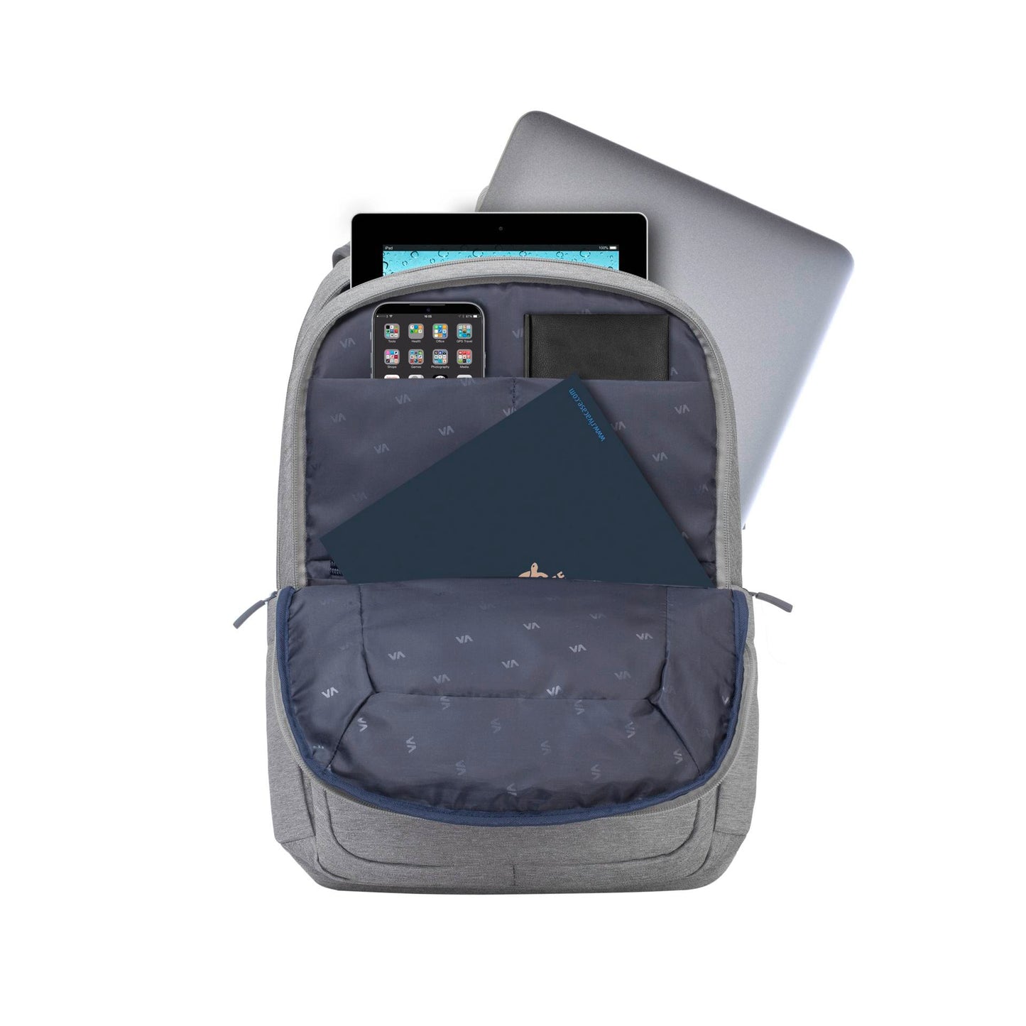 Rivacase 7760 ECO grey Laptop backpack 15.6