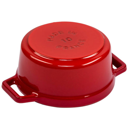 Staub Mini Cocotte 10cm round cherry, cast iron