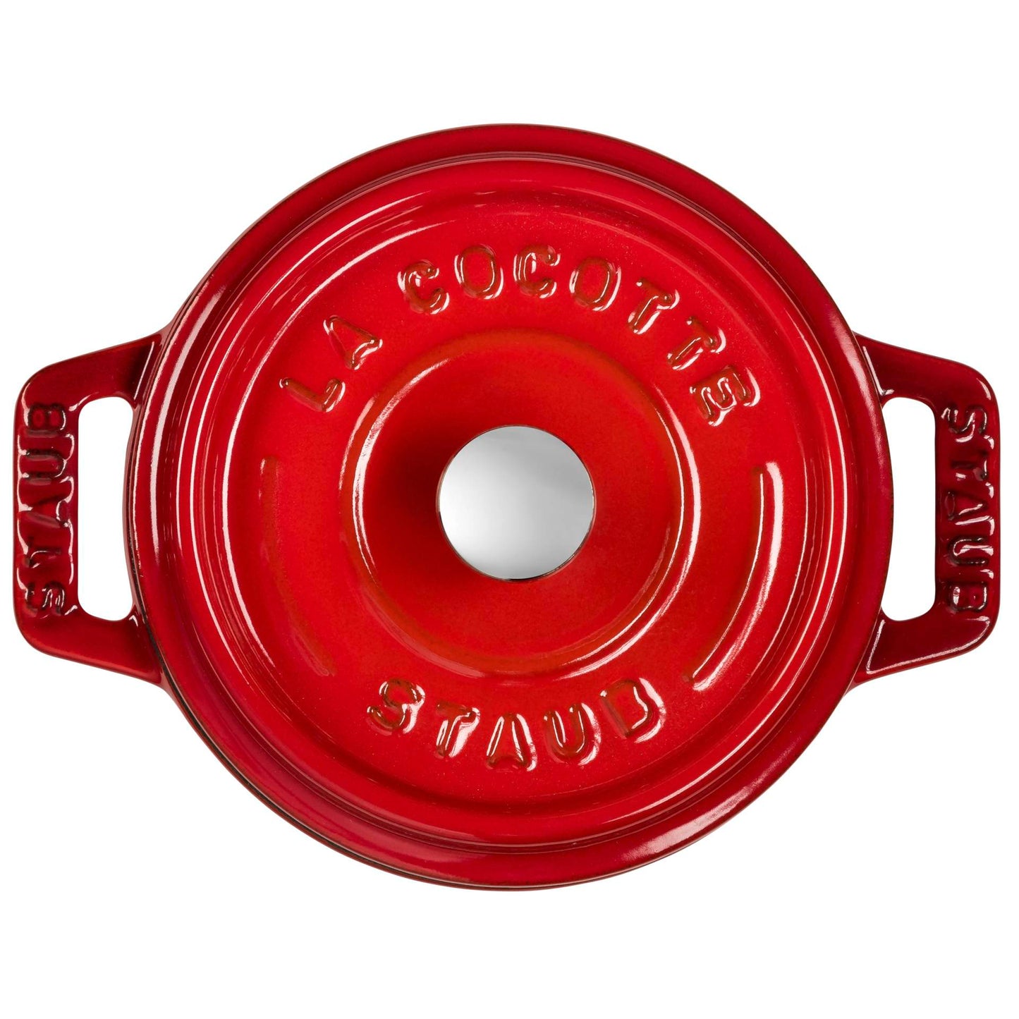 Staub Mini Cocotte 10cm round cherry, cast iron