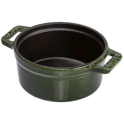 Staub Mini Cocotte 10cm round basil green, cast iron