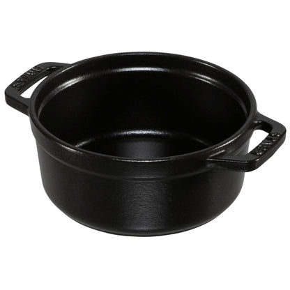 Staub Cocotte 12cm round black, cast iron