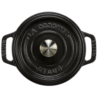 Staub Cocotte 12cm round black, cast iron