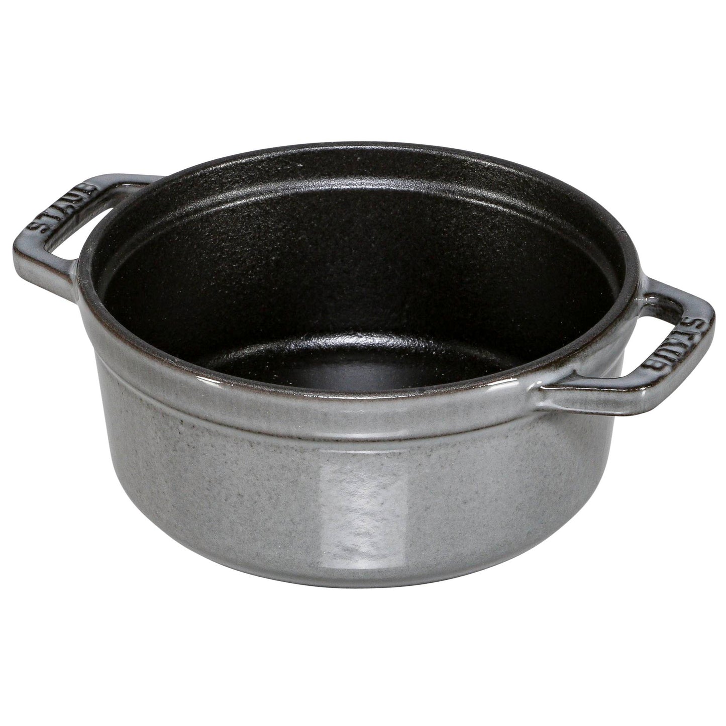 Staub Cocotte 12cm round Graphite grey, cast iron