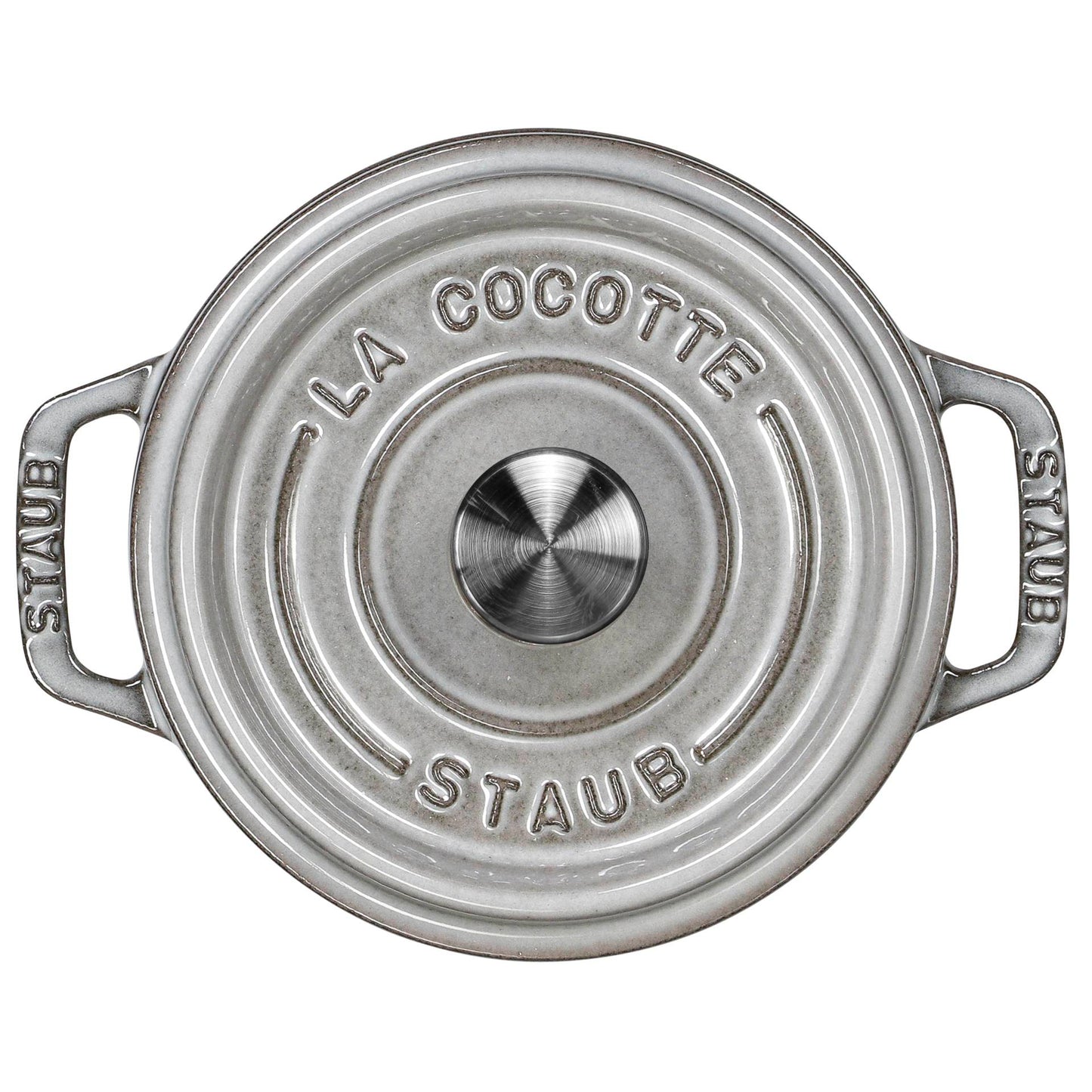 Staub Cocotte 12cm round Graphite grey, cast iron