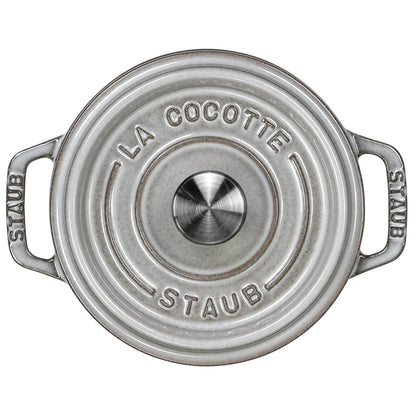 Staub Cocotte 12cm round Graphite grey, cast iron