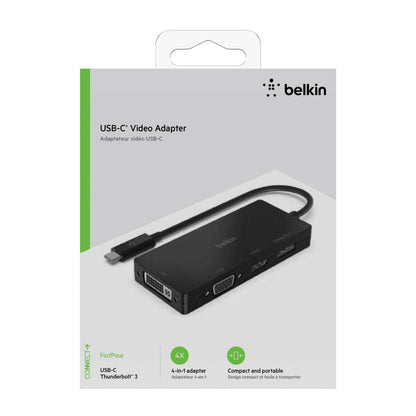Belkin USB-C to HDMI / VGA / DisplayPort-Adapter   AVC003btBK