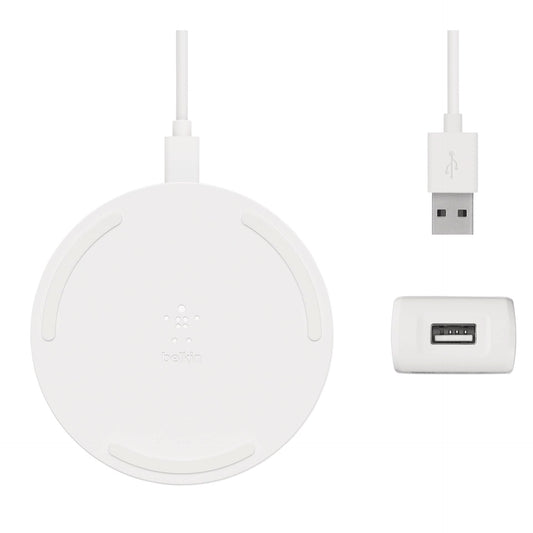 Belkin BOOST Charge Pad 10 W Micro-USB, Cab. w/o adapter, whi