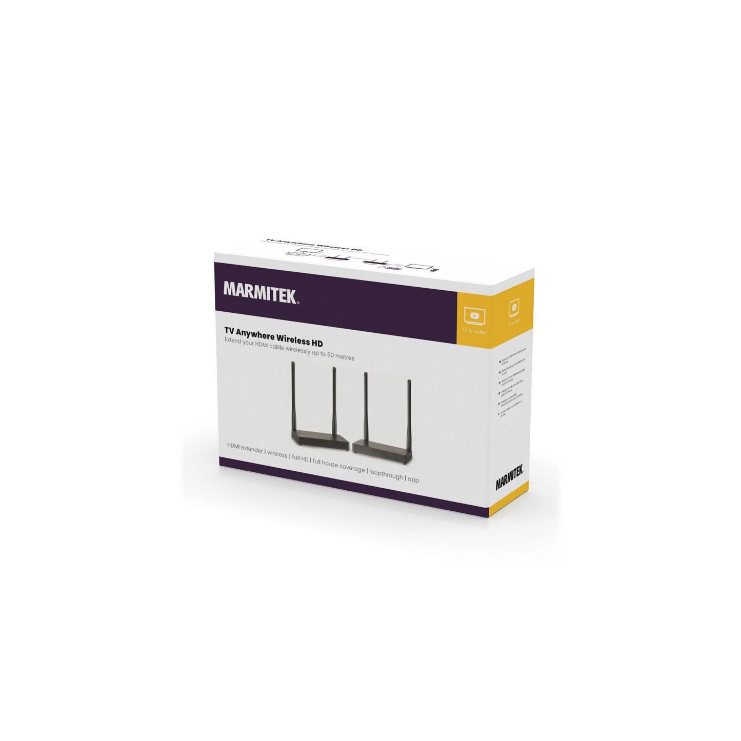 Marmitek TV Anywhere Wireless HD HDMI extender wireless Full HD