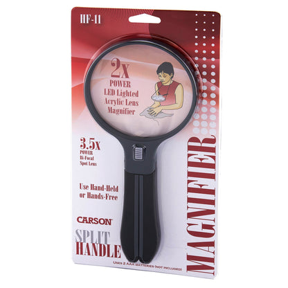 Carson HF-11 split handle Loupe w. Lighting