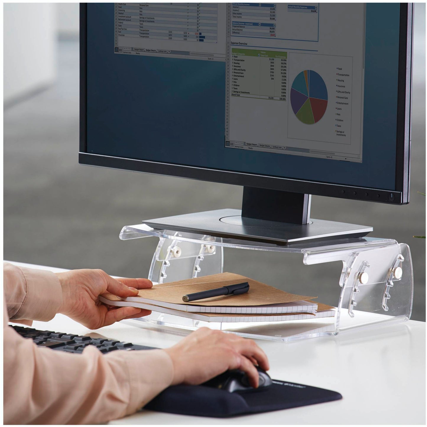Fellowes Clarity adjustable Monitor Stand
