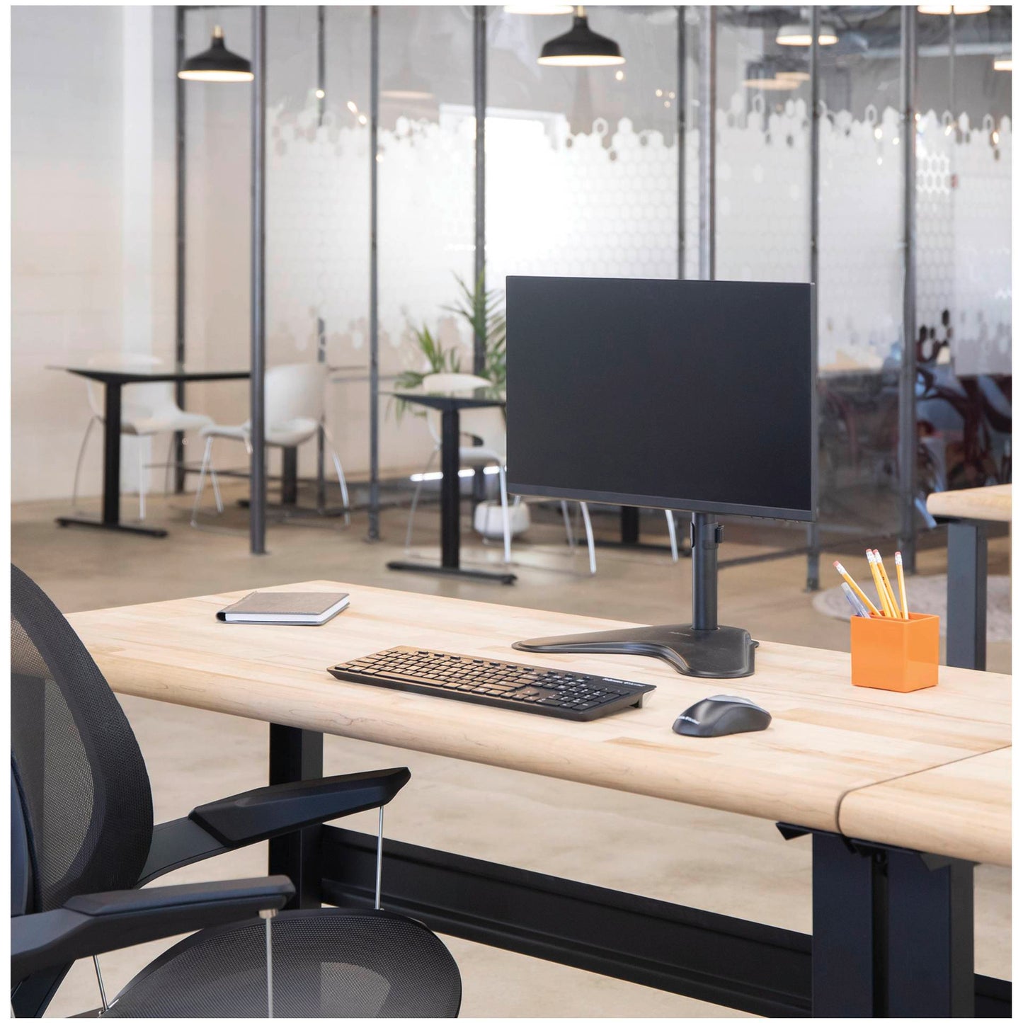 Fellowes Professional Series Freestanding Single Monitor Arm