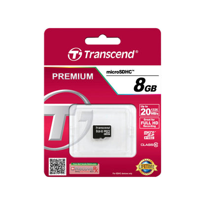 Transcend microSDHC          8GB Class 10