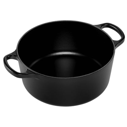 Le Creuset Signature Casserole round 22 cm black