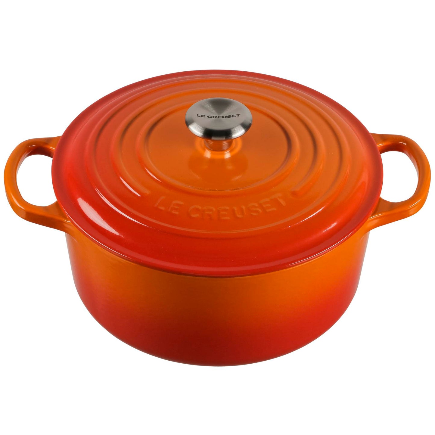 Le Creuset Signature Casserole round 22 cm ofenrot