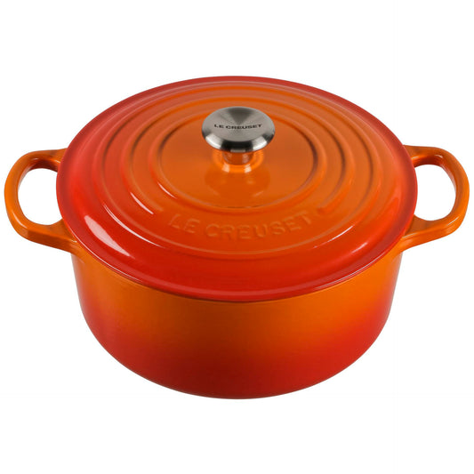 Le Creuset Signature Casserole round 22 cm ofenrot