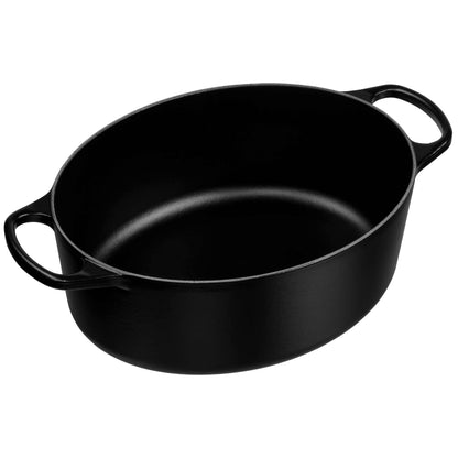Le Creuset Signature Casserole oval 31 cm black