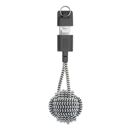 Native Union Key Cable USB-A to Lightning Zebra