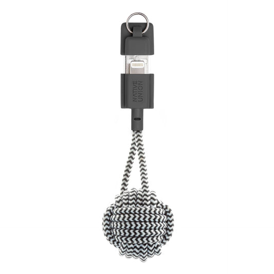 Native Union Key Cable USB-A to Lightning Zebra
